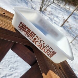 VTG Jeannette Glass Glasbake #J2428 Milkglass 8" Square Baker